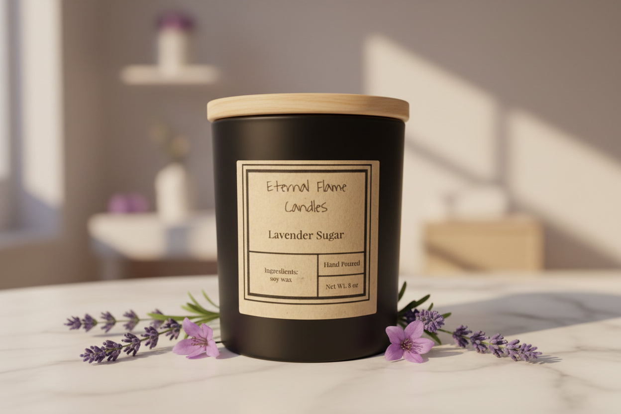 Lavender Sugar Candle