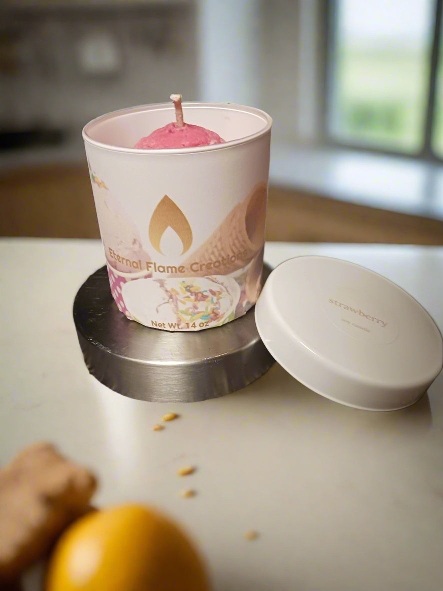 Pint of Ice Cream Candle