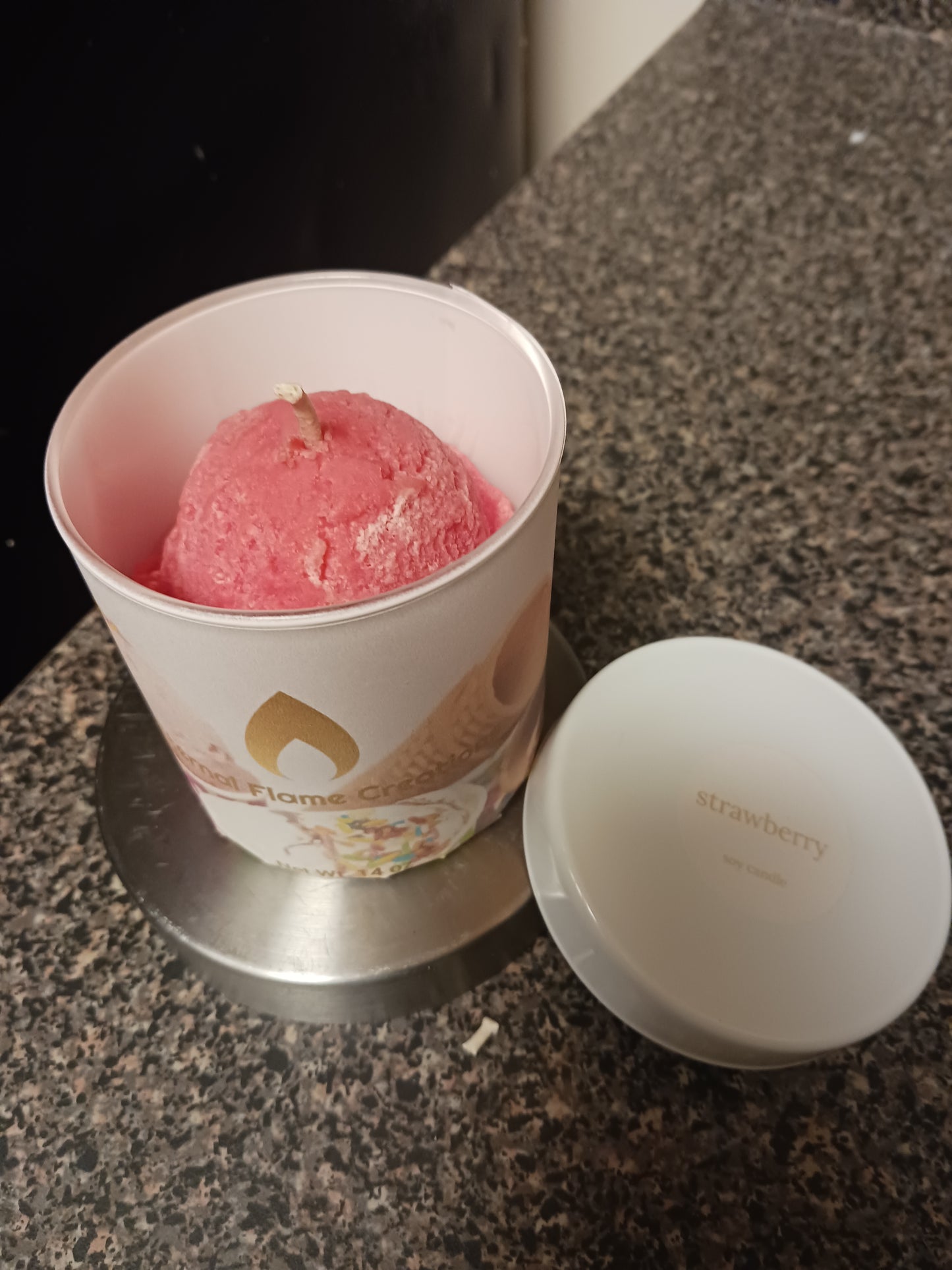 Pint of Ice Cream Candle