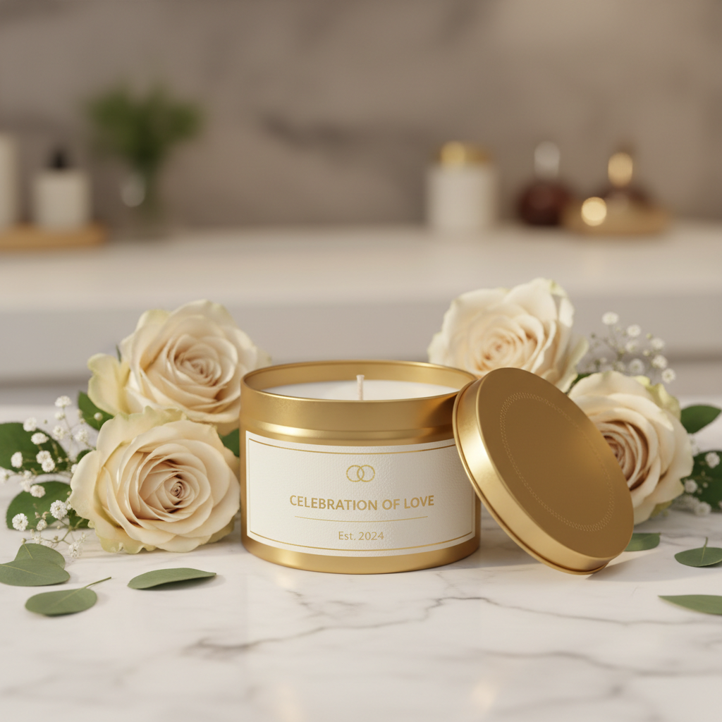 Gold Event Favor Tin